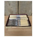 A Set of John Primble Stainless Steel Steak Knives