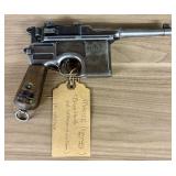 Mauser C96 Semi-Automatic Broomhandle Pistol with