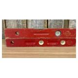 Two Belknap Blue Grass Red Painted Wood Levels