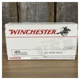 A Box of Winchester Target 45 Auto 230 Grain Full