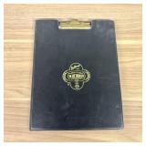 Vintage Belknap Blue Grass Faux Leather Portfolio