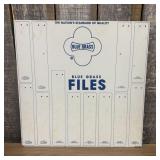 Vintage Blue Grass Files Belknap Hardware Display