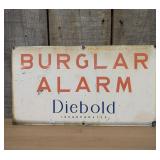 Vintage Porcelain Enamel Diebold Incorporated Burg