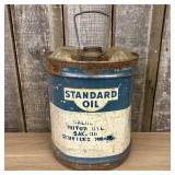 Standard Oil 5 Gallon Metal Motor Oil Can