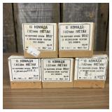 A Group of Boxes of Yugoslavian 7.62x39mm M67 Rifl
