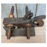 Antique Wood and Brass Handled Screw Arm Plow Plan