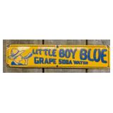 Vintage Little Boy Blue Grape Soda Water Porcelain
