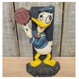 Cast Iron Donald Duck Stop Sign Doorstop