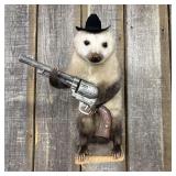 Novelty Anthropomorphic Taxidermy Cowboy Opossum M