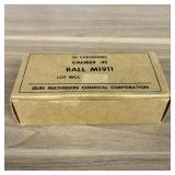 Full Box of 50 Olin Mathieson .45 Caliber Ball M19