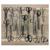 A Collection of Vintage Utility Scissors and Profe