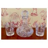 American Brilliant Period Style Cut Crystal Decant