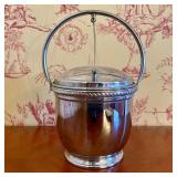 KSIA Silver Plated Hinged Lid Ice Bucket