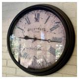Timeworks Inc. Large Circular Wall Clock Gillett a