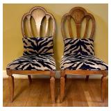 A Pair of Hepplewhite Style Shield Back Mahogany S