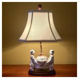 Chinoiserie Famille Rose Porcelain Figural Table L