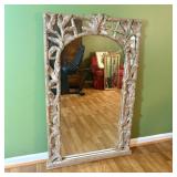 Large Hollywood Regency Style Faux Bamboo and Foli
