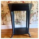 Chinoiserie Style Octagonal Lacquered Wood Pedesta