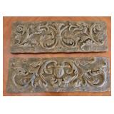 A Pair of Laville Composition Relief Wall Plaques