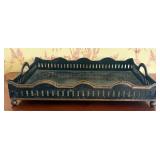 Indian Painted Toleware Rectangular Gallery Tray w
