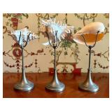 A Trio of Natural History Specimens on Pedestal St