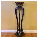 Neo-Classical Style Ebonized and Gilded Pedestal P