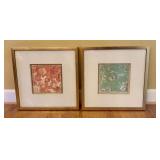 A Pair of John-Richard Chic Pattern VII Framed Sha
