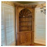 Georgian Style Standing Pine Corner Cupboard with
