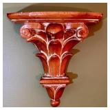 Pair Of Carved Wood Style Corinthian Style Wall Co
