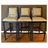 A Trio of Spanish Colonial Style Barley Twist Bar