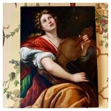 S. K. Smith Oil on Canvas After Guido Reni Saint C