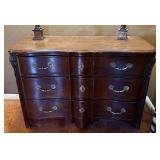 Vintage French Provincial Style Three Drawer Serpe