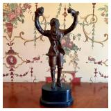 Singerie Style Cast Metal Monkey Candelabra Base