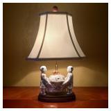 Chinoiserie Famille Rose Porcelain Figural Table L