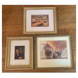 Three Framed Offset Lithographic Prints after Fred