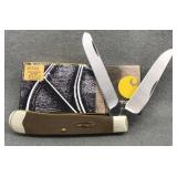 Case XX Earth Brown Carhartt Trapper 10254SS