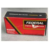 Federal 25 Auto Ammo, 50 Grain, 50 Rds