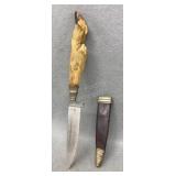 Unusual Fawn Leg Soligen Germany Knife