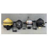 4 Zebco Fishing Reels