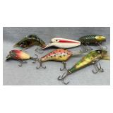 6 Vintage Fishing Lures