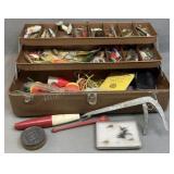 Full JC Higgins Metal Tackle Box