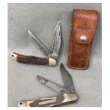 Schrade Old Timers, Pair of Knives w/ 4" blades