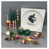 Johnson Ash Tray & Vintage Bobbers