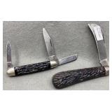John Primble Hawk Bill, Robeson 3 Blade Knives