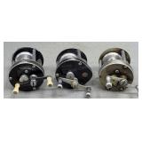 3 Vintage Langley Fishing Reels