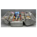 Metal Tackle Box Full Of Tackle