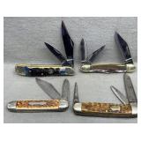 4 Pocket Knives, White Tail Cutlery & More