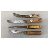 Hickory, Shapleighs, Stewarts Forged Knives