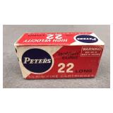 Peters 22 Long, Golden Bullet, Full Box