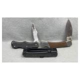 2 Imperial Lockback Knives, 3 Blade Knife